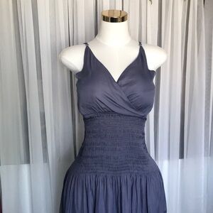 Smocked Waist Midi Dress